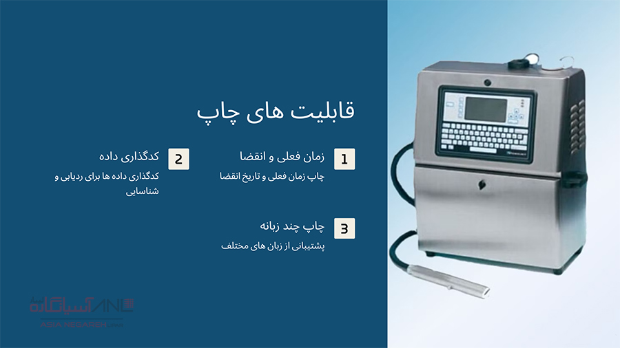  قابلیت های چاپ Videojet43s